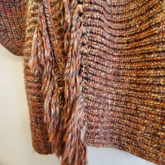 Chicos one size kimono sweater cardigan with metal embellishments, tasse… - Picture 7 of 13